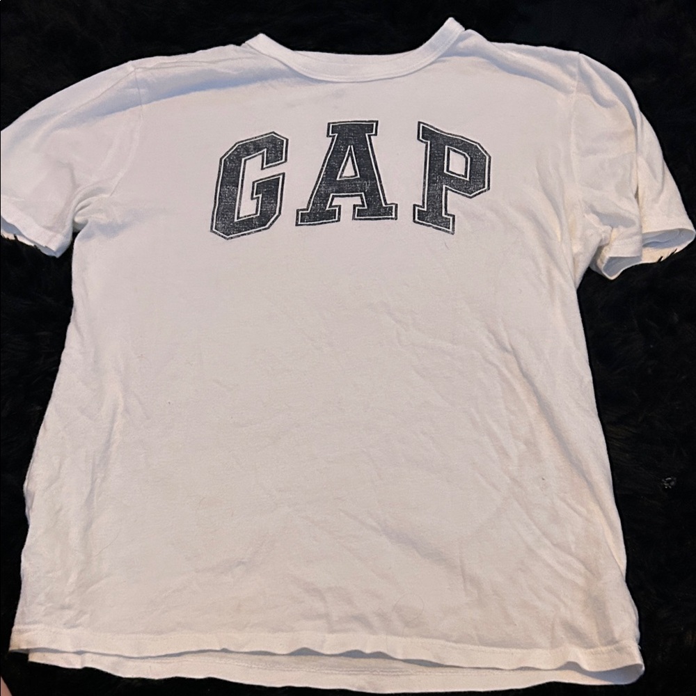 GAP Kids White Tee with Black Logo